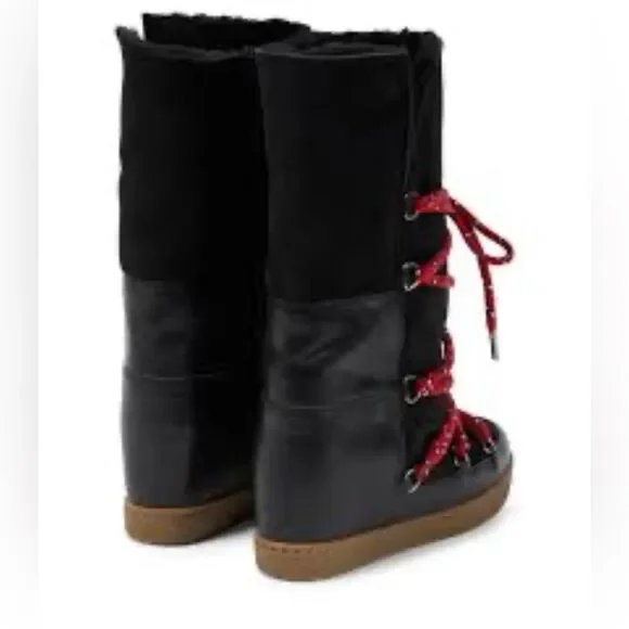 Isabel Marant Nowles tall Sherpa Boots 38/8 - Picture 7 of 16